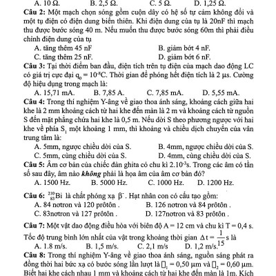 30  Bộ Đề Trắc Nghiệm Luyện Thi THPTQG 2019 - Khoa Học Tự Nhiên (Vật Lí - Hóa Học - Sinh Học)