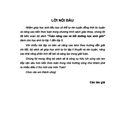 Toán Nâng Cao & Bồi Dưỡng Học Sinh Giỏi Lớp 5 _ML