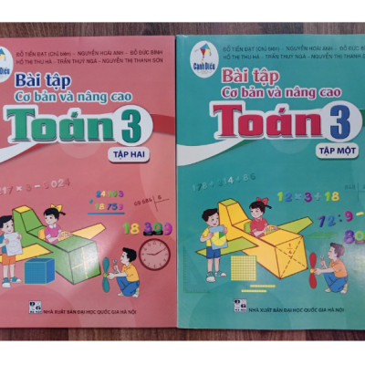 Sách - Combo Bài tập cơ bản và nâng cao toán 3 tập 1 + 2 ( cánh diều )