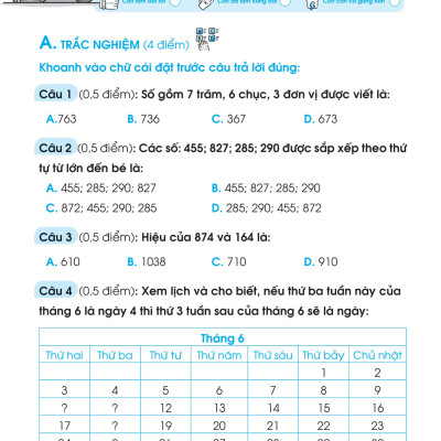Đề Ôn Luyện Và Tự Kiểm Tra Toán Lớp 2 - Tập 2 (MEGA)