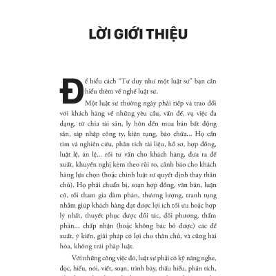 Sách - Tư Duy Phản Biện Như Một Luật Sư - Thinking Like A Lawyer