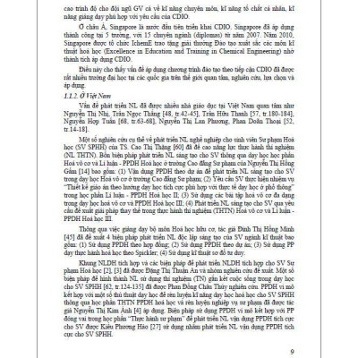 Sách - Phát Triển Năng Lực Thực Hành Thí Nghiệm Cho Sinh Viên Sư Phạm Hóa Học Theo Tiếp Cận CDIO - Hồng Ân