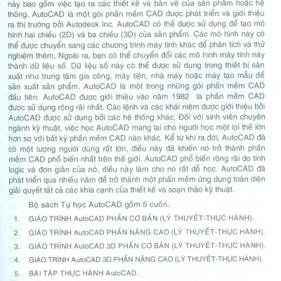 GIÁO TRÌNH AUTOCAD - PHẦN CƠ BẢN (Lý Thuyết - Thực hành) (Dùng cho các phiên bản Autocad 2023, 2022, 2021) (Tái bản lần 1)