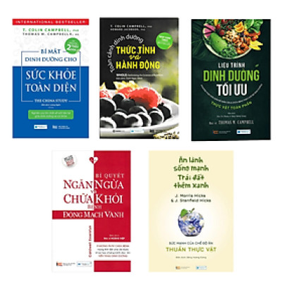 Combo 5 Sách: Bí Mật Dinh Dưỡng+Toàn Cảnh Dinh Dưỡng+Liệu Trình Dinh Dưỡng+Động Mạch Vành+Ăn Lành Sống Mạnh