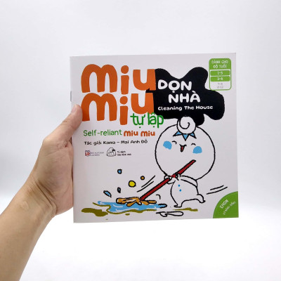 Sách Ehon Miu Miu Tự Lập Phần 2 Song Ngữ - Dọn Nhà