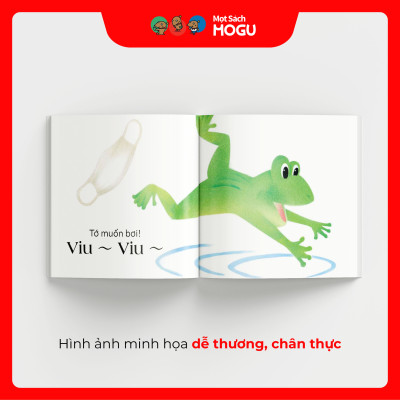 Truyện Ehon bé 1-2-3 tuổi - Nếu tháo khẩu trang thì sao nhỉ?