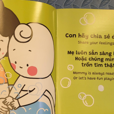 Sách Ehon Miu Bé Nhỏ Phần 4 Song Ngữ - Miu Bé Nhỏ Đừng Cắn Móng Tay Nhé