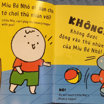 Sách Ehon Miu Bé Nhỏ Phần 2 Song Ngữ - Đừng Ích Kỷ Nhé
