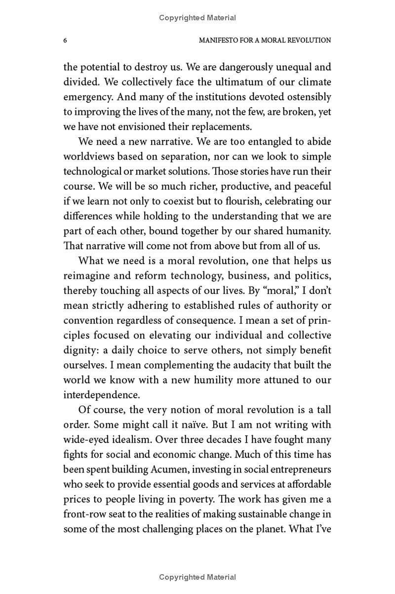 Manifesto For A Moral Revolution: Practices To Build A Better World