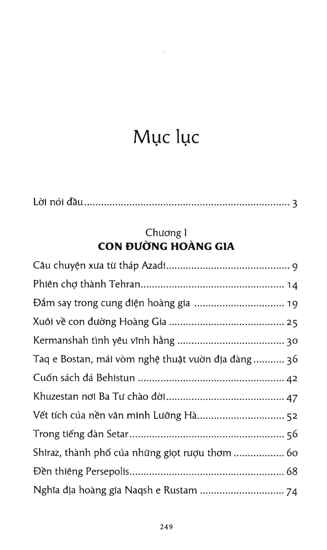 Vàng Son Một Thuở Ba Tư - Tập Du Ký