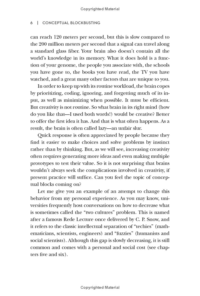 Conceptual Blockbusting: A Guide To Better Ideas