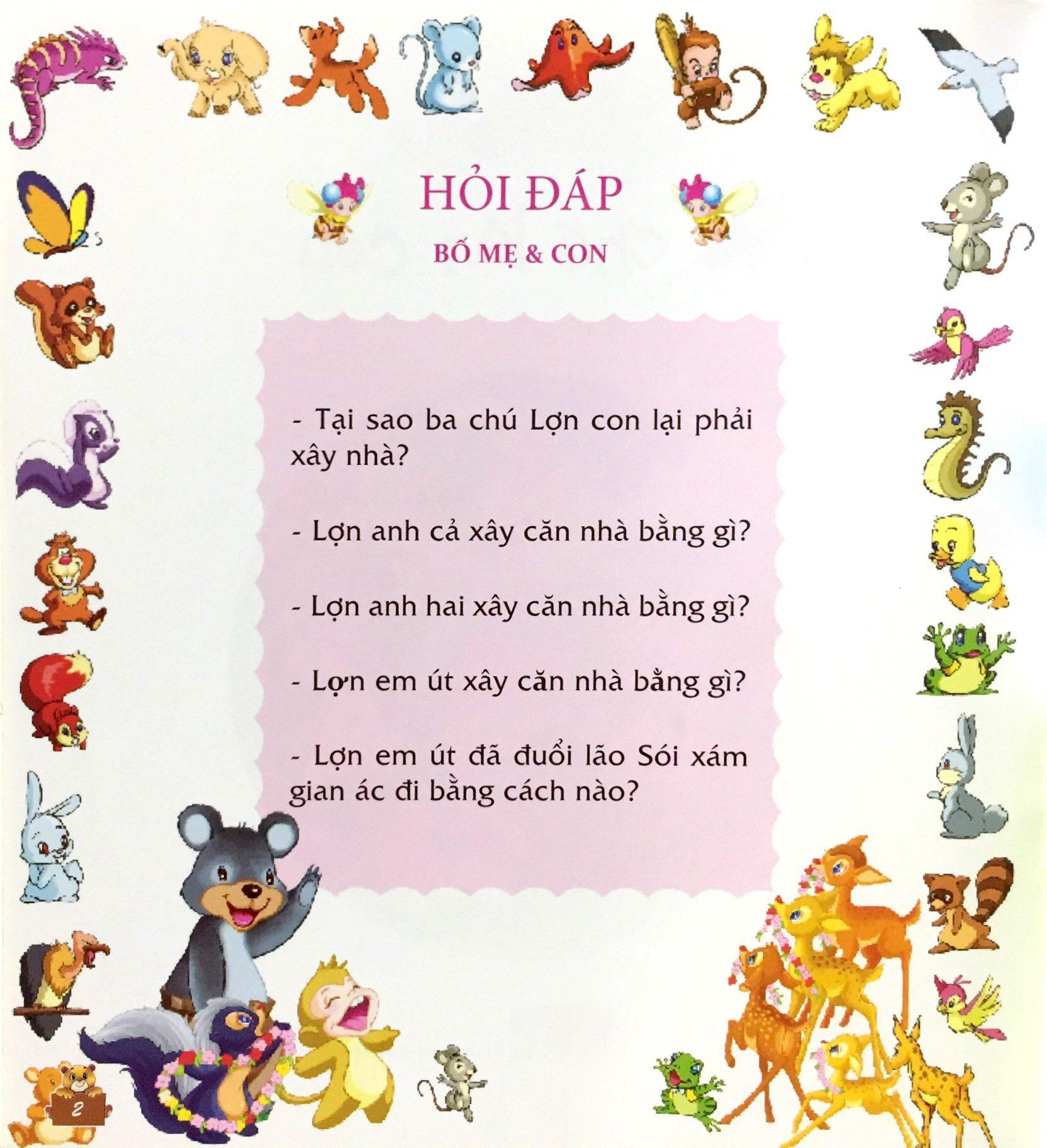 Sách Truyện Kể Ngày Xửa Ngày Xưa - Ba Chú Lợn Con