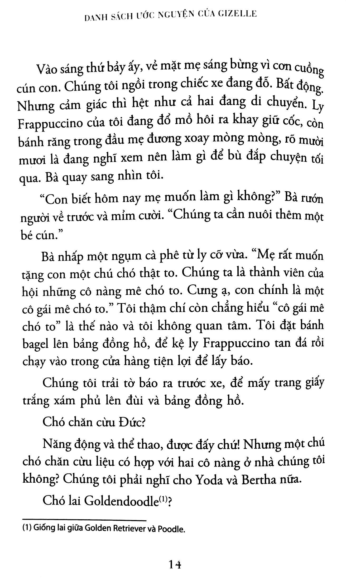 Danh Sách Ước Nguyện Của Gizelle - Cô Chó Khổng Lồ Của Đời Tôi