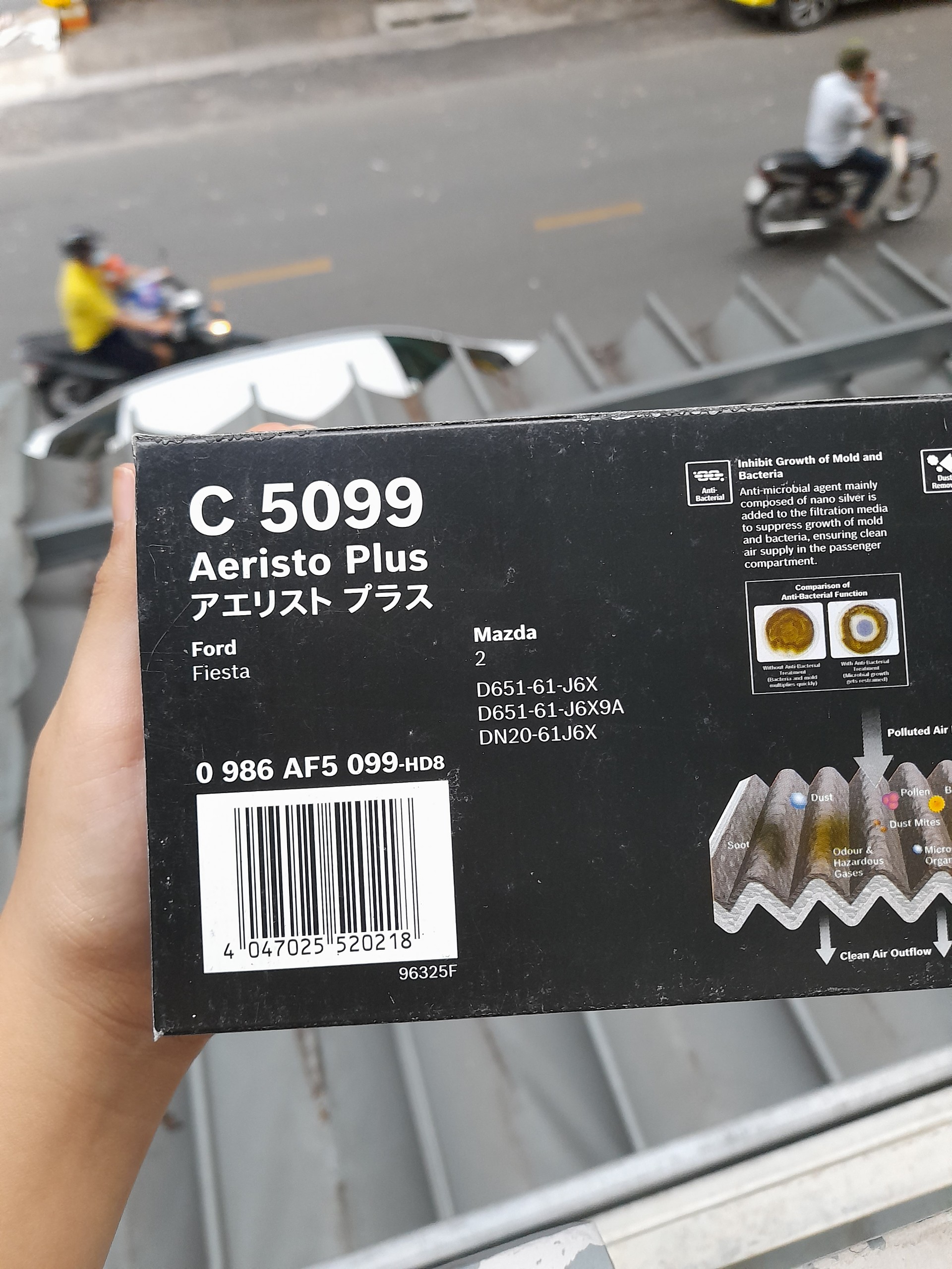 Lọc Gió Điều Hòa BOSCH C5099 | Dành Cho MAZDA Mazda2 ( 07- ); FORD Fiesta ( 10 - 13 ) ( Bộ 2 Cái ) | Tritin