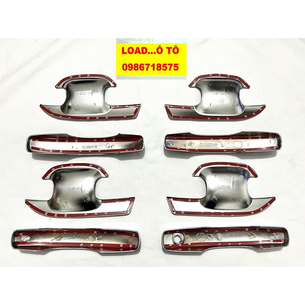 Ốp Tay Nắm, Hõm Cửa Mạ Crom Xe Ford Ranger 2023-2022 Mẫu Mới Nhựa ABS Mạ Crom Sáng Bóng
