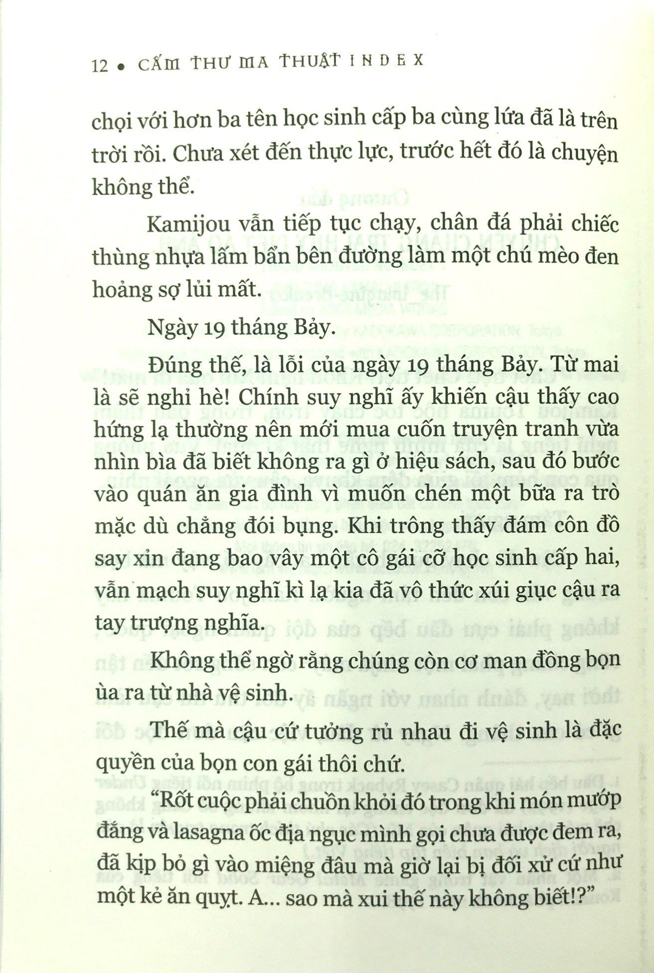 Cấm Thư Ma Thuật Index (Tập 1)