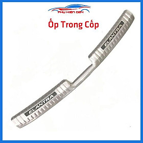 Ốp chống trầy cốp Elantra 2019-2020-2021 inox sáng bóng bảo vệ xe chống va đập