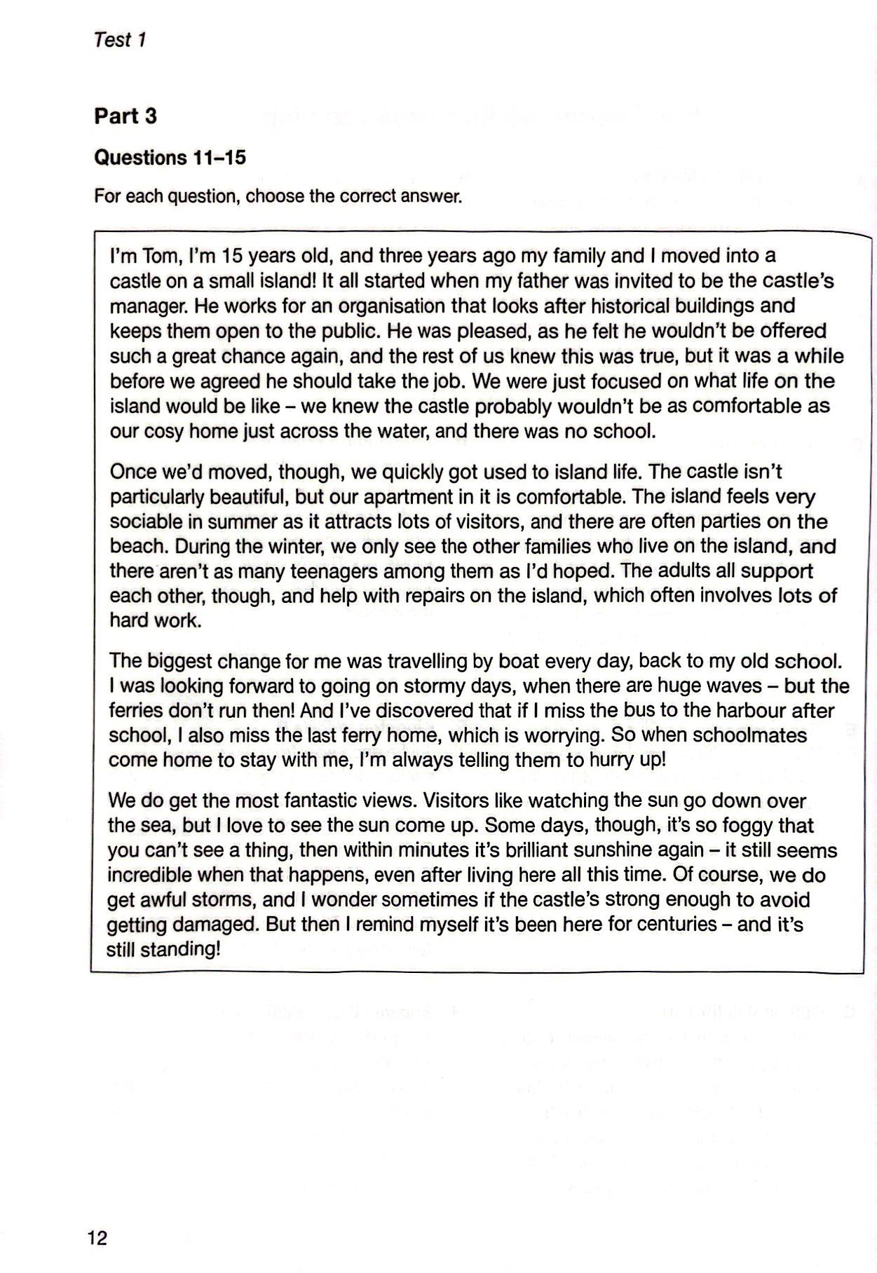 B1 Preliminary for Schools 2 Student