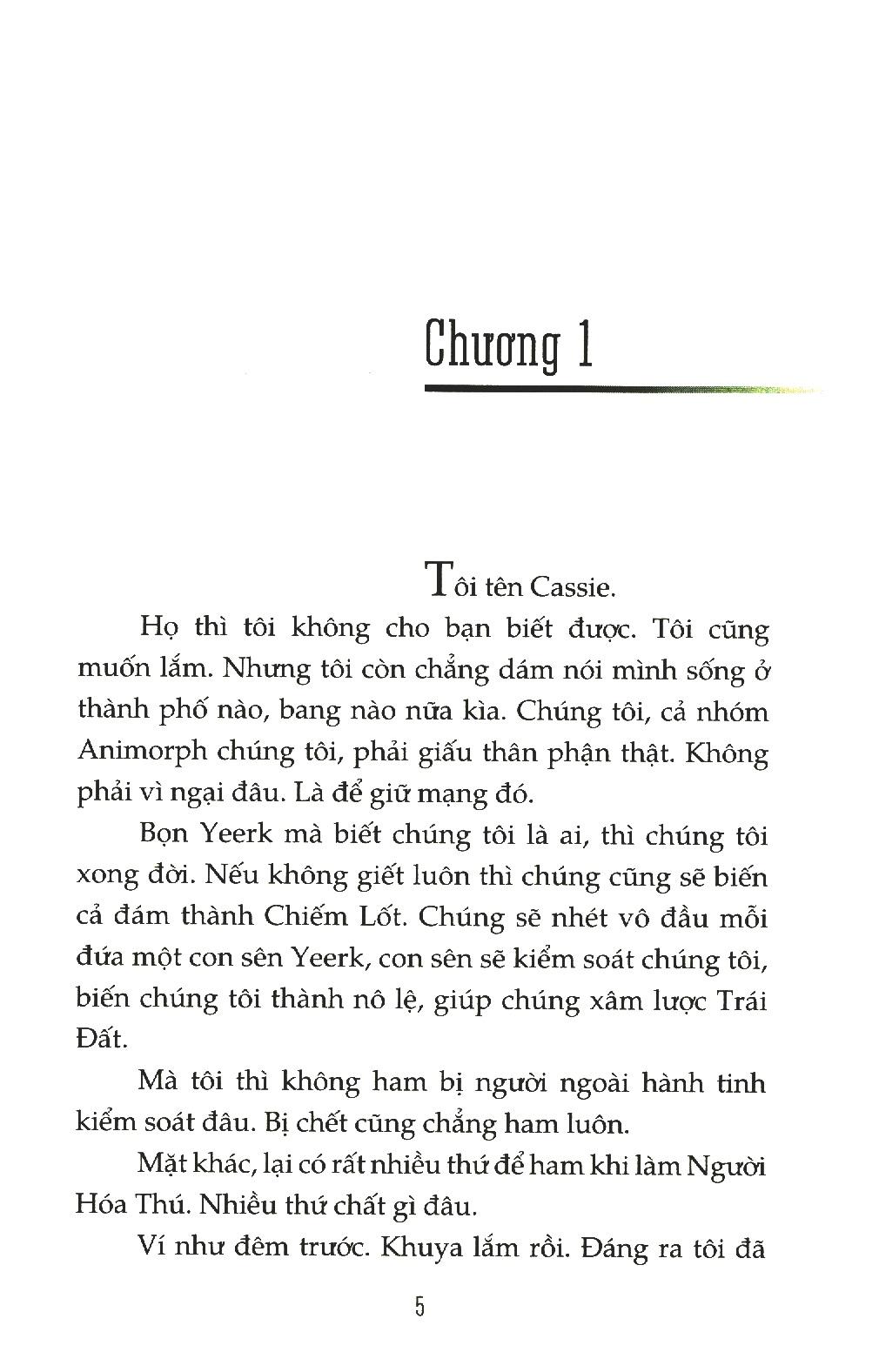 Animorphs - Người Hóa Thú (Tập 4) : Thông Điệp