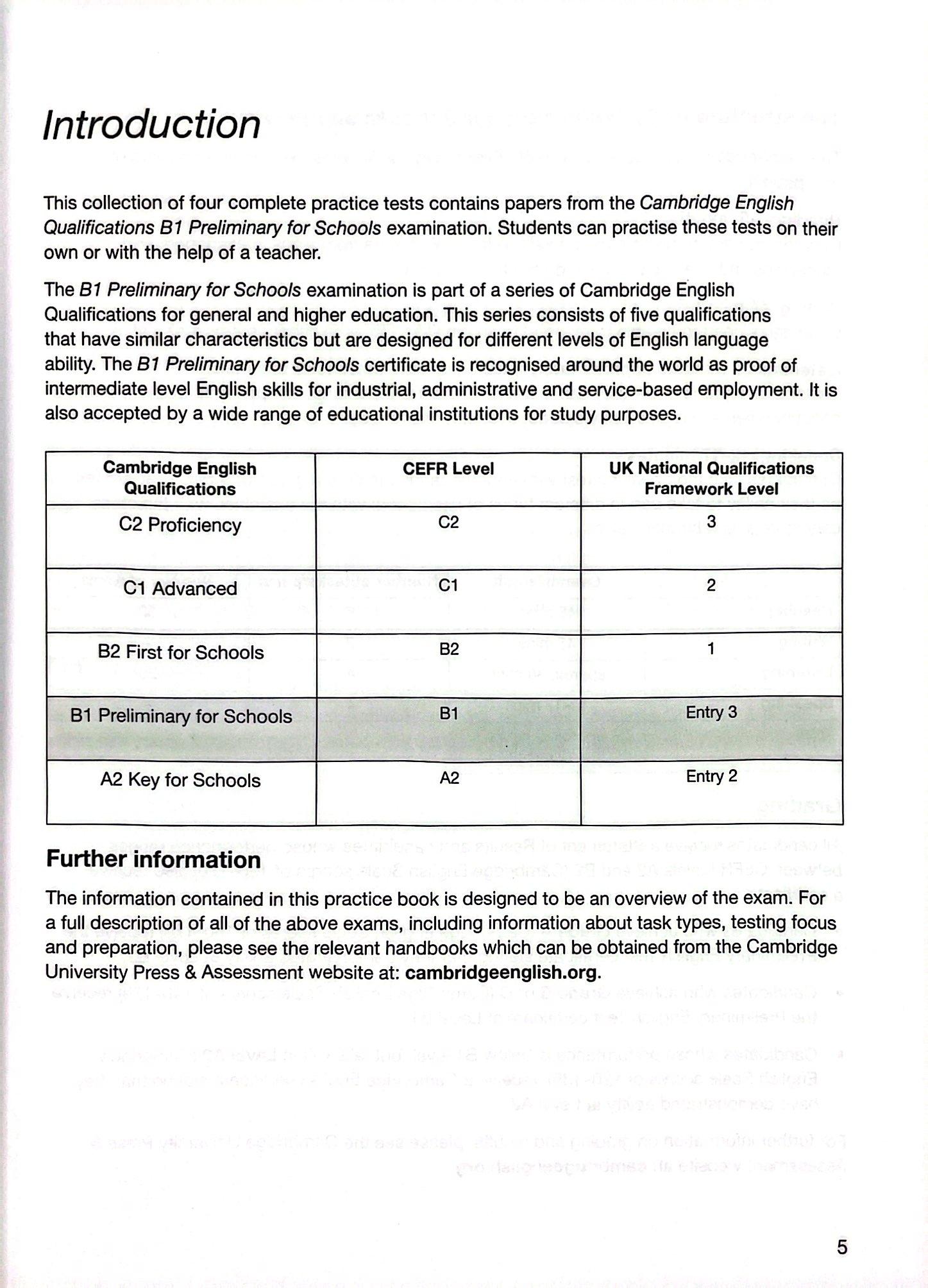 B1 Preliminary for Schools 2 Student