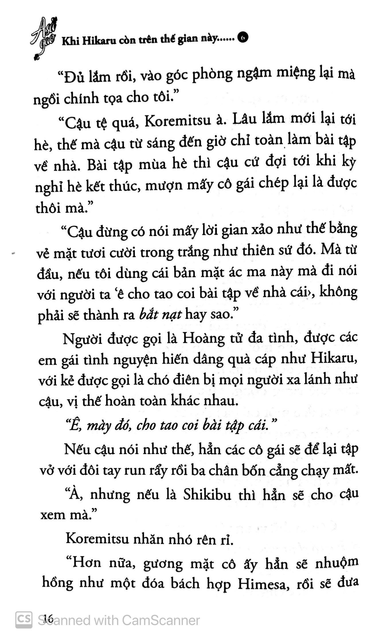 Khi Hikaru Còn Trên Thế Gian Này - Tập 6: Asagao (Tặng kèm 1 bookmark và 1 postcard mica số lượng có hạn)