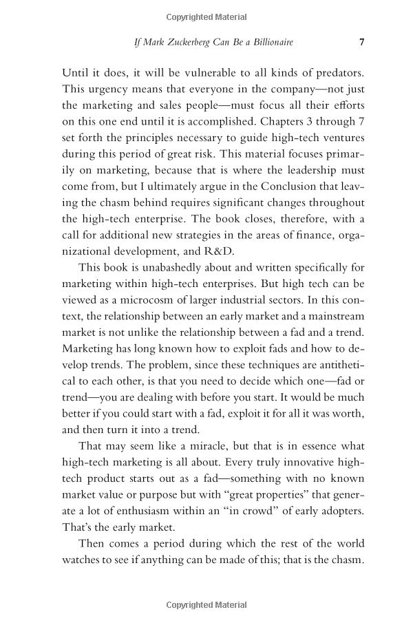 Crossing the Chasm