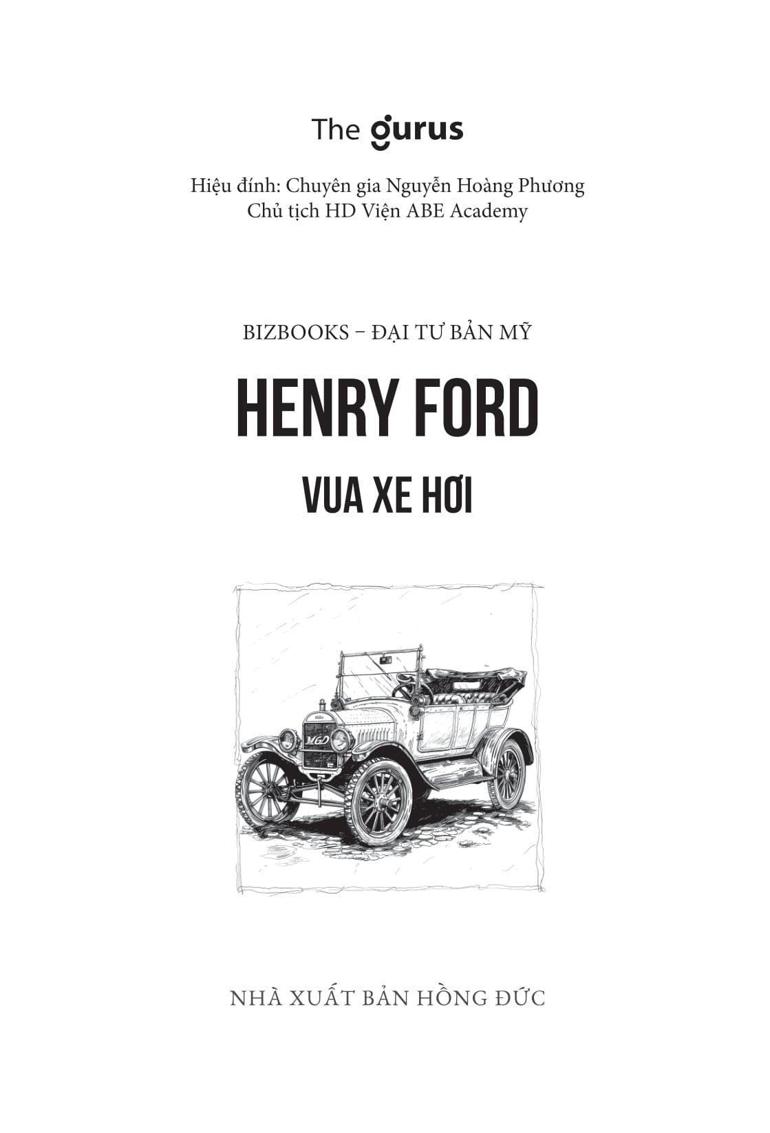 Sách - Đại Tư Bản Mỹ - Henry Ford - Vua Xe Hơi