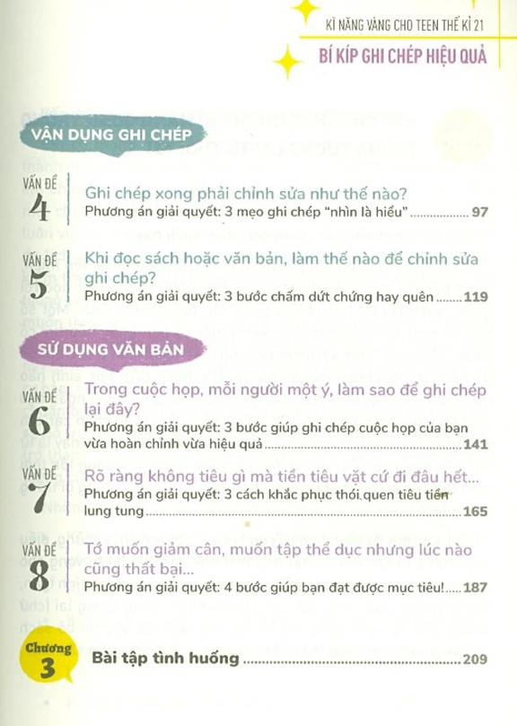 Kĩ Năng Vàng Cho Teen Thế Kỉ 21 - Bí Kíp Ghi Chép Hiệu Quả