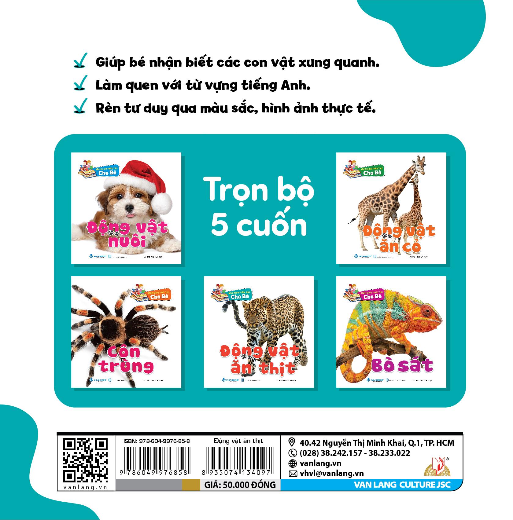 Bách Khoa Toàn Thư Cho Bé - Động Vật Nuôi (Bộ 5C) - Tái Bản