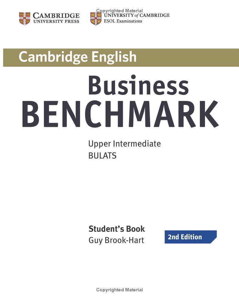 Business Benchmark Upper Intermediate BULATS Student