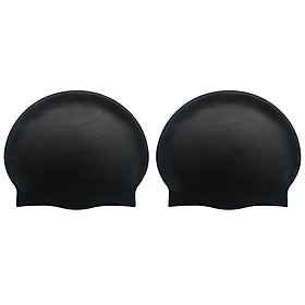 Combo 2 Nón Bơi Mũ Chụp Đầu Khi Bơi Trùm Tai Ngăn Nước Silicone Cao Cấp