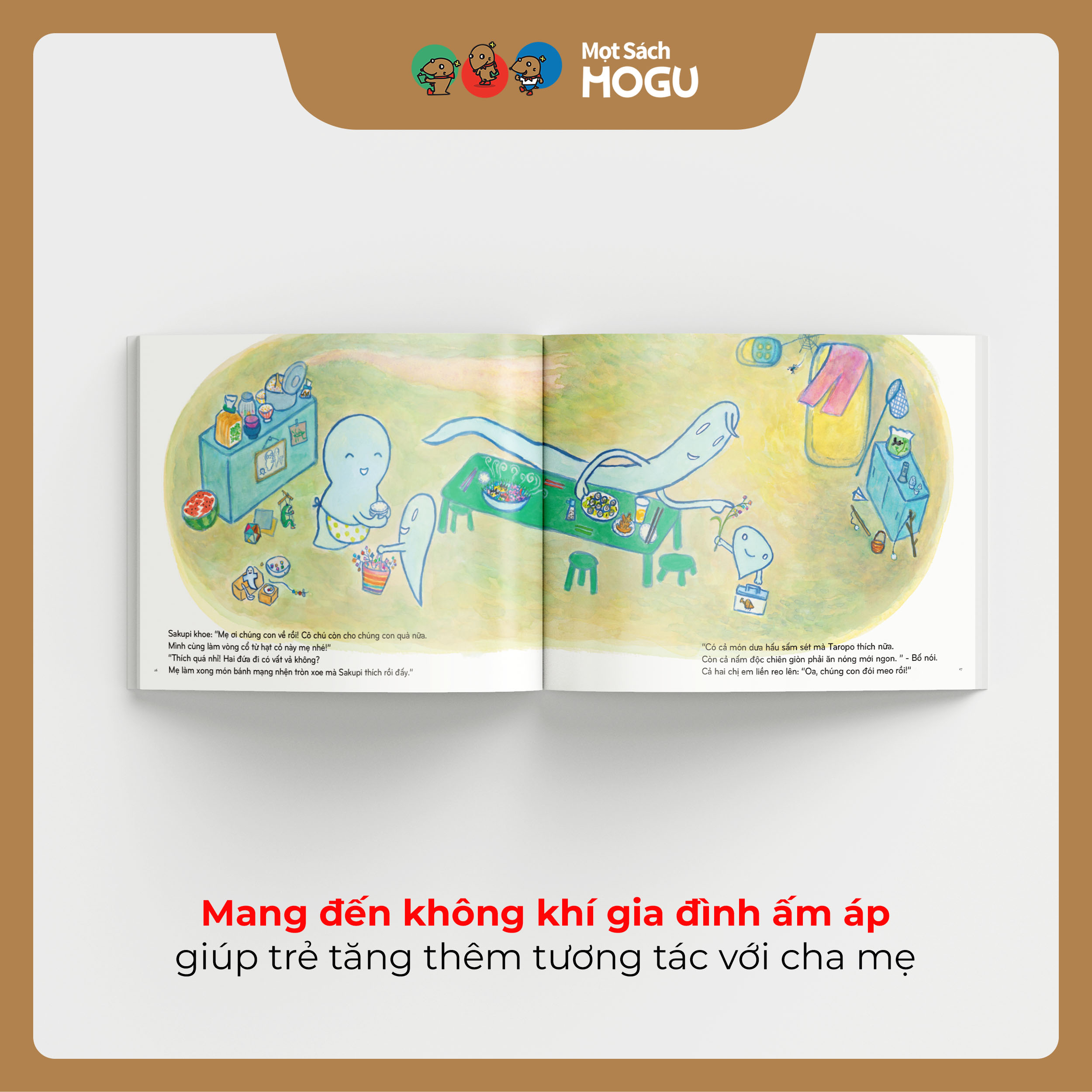 Truyện Ehon bé 3-4-5 tuổi - Bé ma giúp mẹ