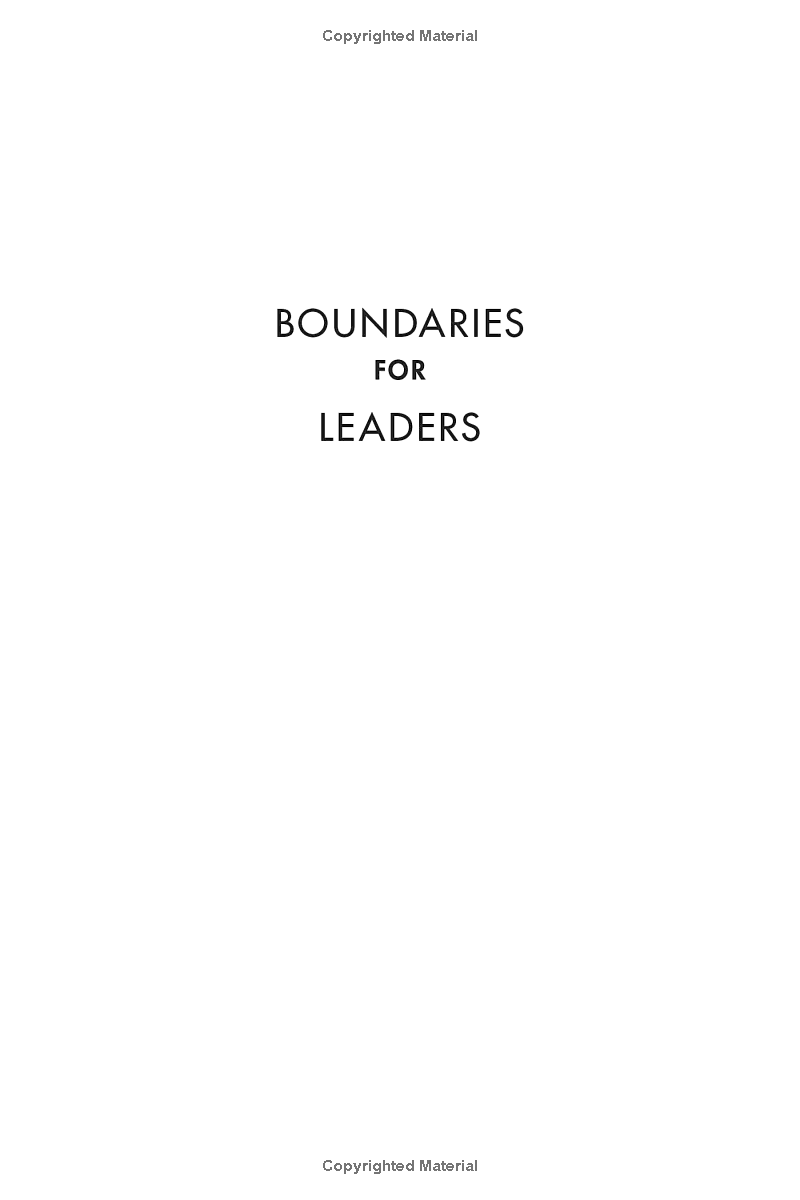Boundaries For Leaders