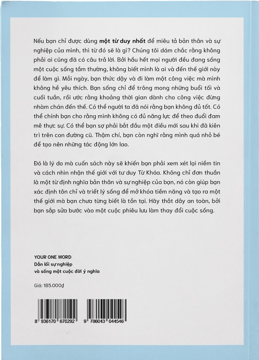 Your One Word - Dẫn Lối Sự Nghiệp Và Sống Một Cuộc Đời Ý Nghĩa