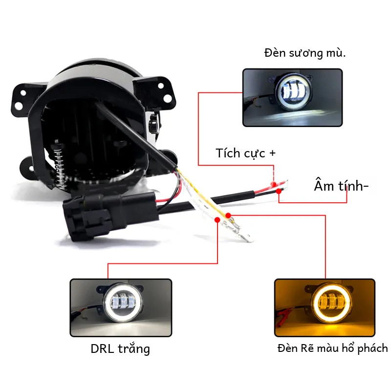 Bộ Đèn LED Gầm 12V 6000K Đổi Màu Báo Rẽ Mitsubishi Xpander XForce