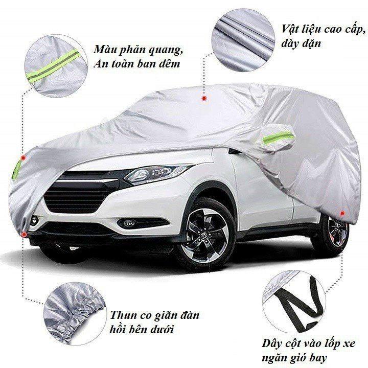 Bạt vải dù phủ trùm kín bảo vệ xe ô tô NISSAN ALMERA chất liệu vải dù oxford cao cấp