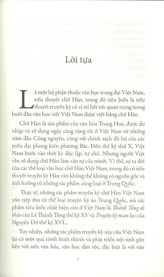 Văn Học Trung Đại Việt Nam Nhìn Từ Thể Loại Tiểu Thuyết Truyền Kỳ Chữ Hán
