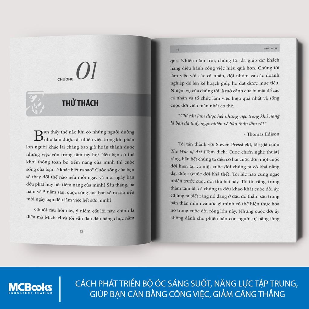 Sách Tối đa hóa hiệu suất công việc Việc 12 tháng làm trong 12 tuần - BizBooks ( Tặng kèm bookmark thiết kế )