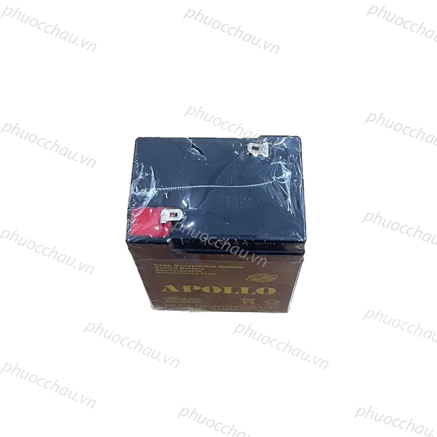 Ắc Quy Apollo NP4-6 6V-4AH, Bình ắc quy khô 6V cho xe điện trẻ em ,đèn khẩn cấp, quạt sạc