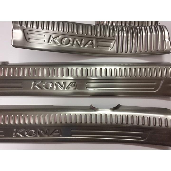 Ốp bậc Inox Dành Cho Xe Hyundai Kona 2018 2019 2020 2021