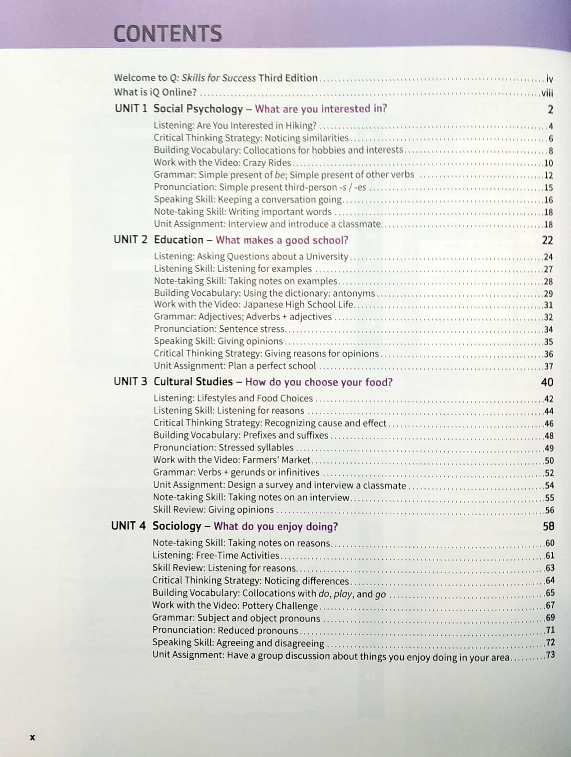 Q: Skills For Success: Intro Level: Listening and Speaking Student Book With iQ Online Practice