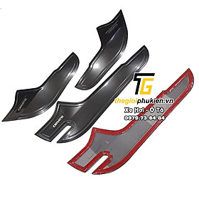 Ốp chống xước Tapli, Táp li cửa Kia Cerato 2019-2021 vân Carbon