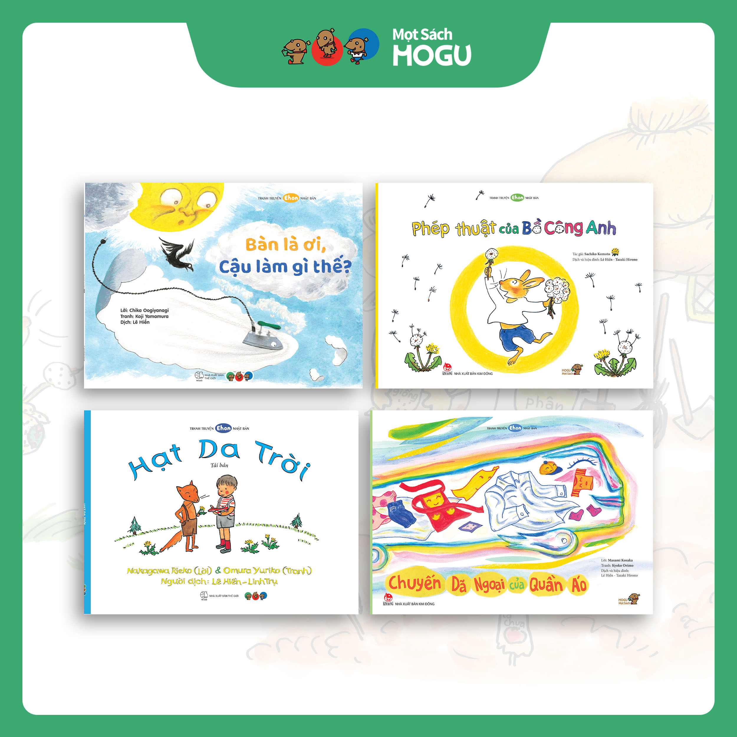 Truyện Ehon bé 3-4-5 tuổi - Bộ 4 cuốn Phép màu diệu kỳ