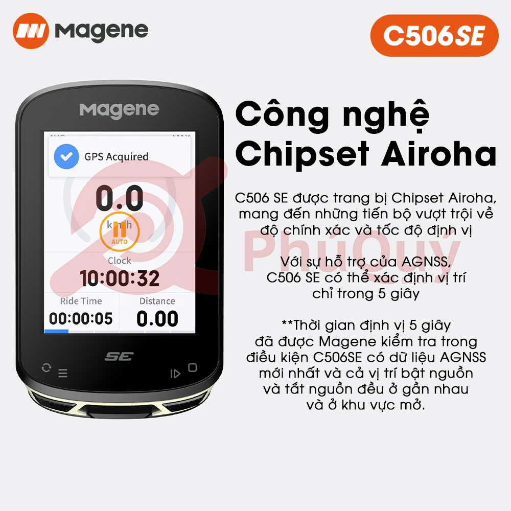 Đồng Hố Tốc Độ Xe Đạp Dẫn Đường Magene C506 SE IPS 2.4 inch GPS WiFi Bluetooth Tương Thích Garmin Strava Hỗ Trợ Android iOS