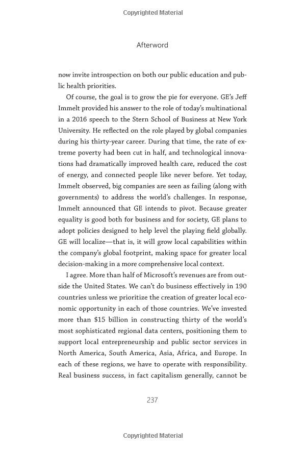 HIT REFRESH: THE QUEST TO REDISCOVER MICROSOFT’S SOUL AND IMAGINE A BETTER FUTURE FOR EVERYONE