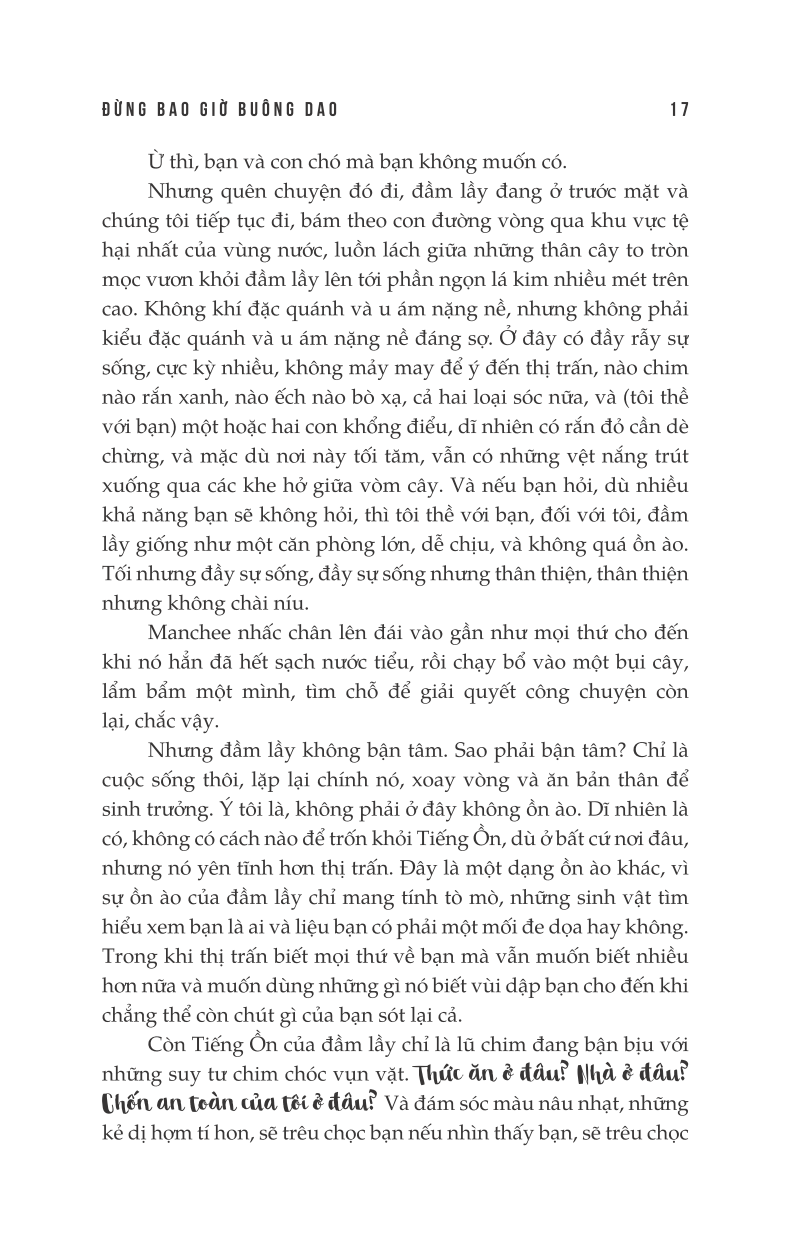 Hỗn Mang 1- Đừng Bao Giờ Buông Dao