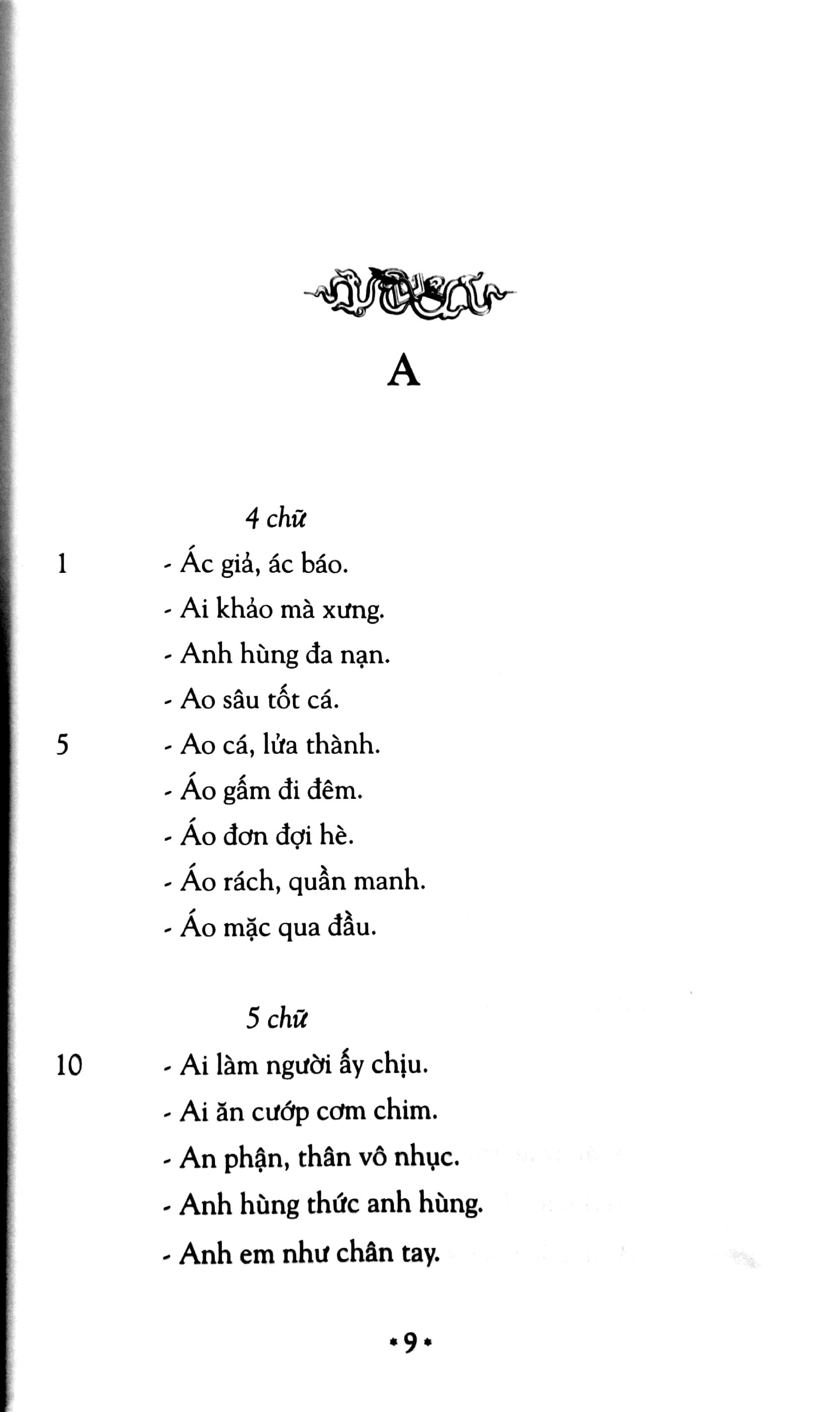 Tục Ngữ Phong Dao - Tập 1