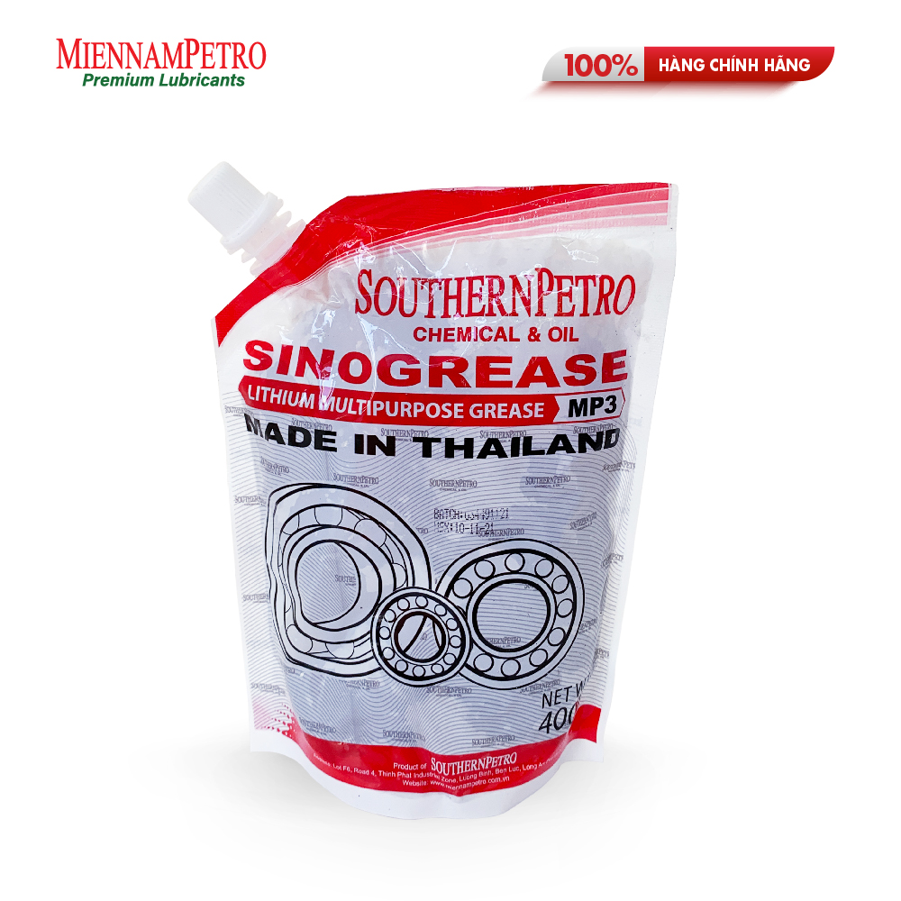 Mỡ Bôi Trơn MiennamPetro Sinogrease Lithium MP3 400G Đa Dụng Bảo Vệ Xe Ô Tô Công Nghiệp Cao Cấp