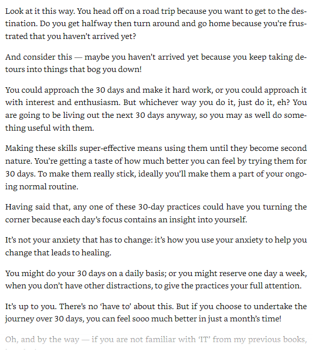 30 Days 30 Ways To Overcome Anxiety