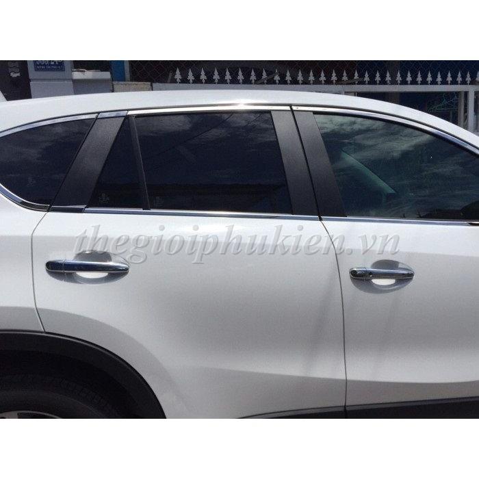 Bộ ốp tay nắm, hõm cửa xe Mazda CX-5, CX5 2016-2017 mạ Crom
